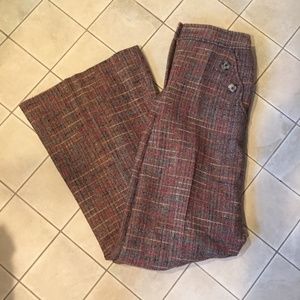 Anthropologie Cartonnier Wool Tweed Trousers